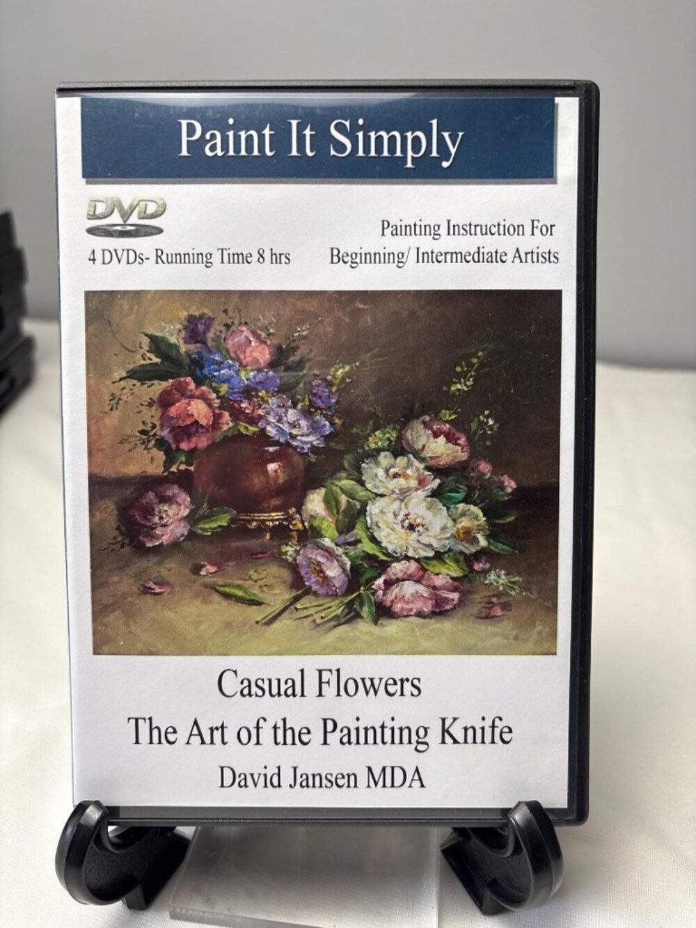 Paint It Simply DVD Set David Jansen Casual Flowers The Art of The Painting 8hrs